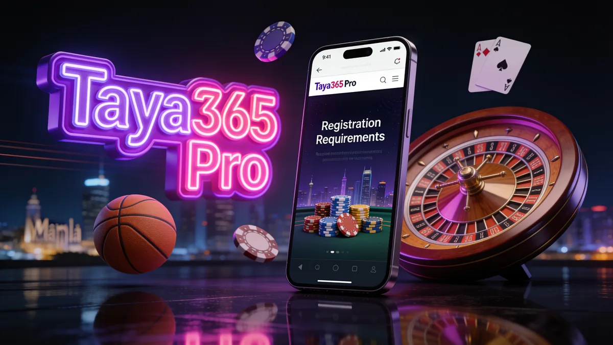 Taya365 Pro Registration Requirements — taya365 pro in the Philippines